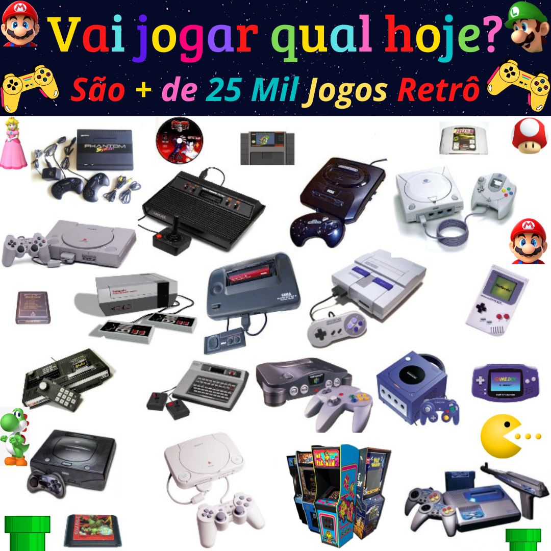 Jogos Retrô-Valor Promocional